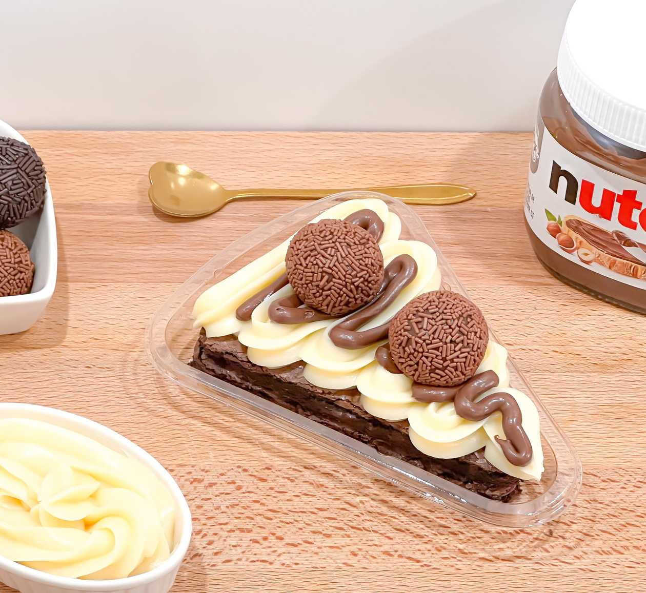 Pizza de Brownie de Nido com Nutella