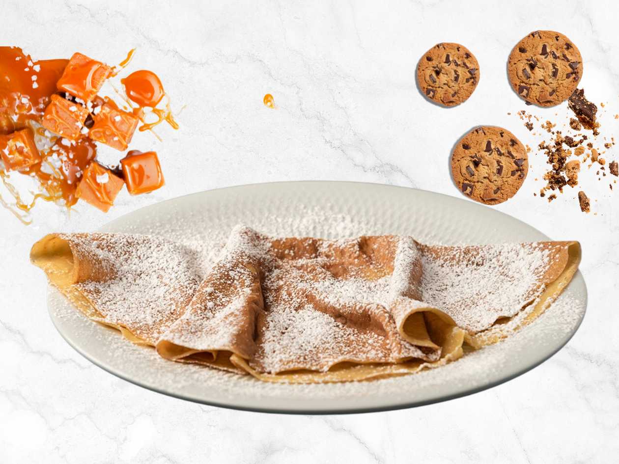 Crepe Salted Caramel & Chocolate Chip Cookie