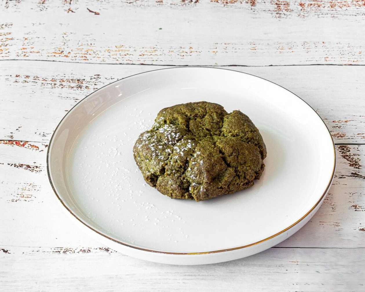 Cookie de Matcha com Coco