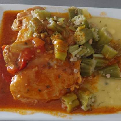 Chicken with Okra