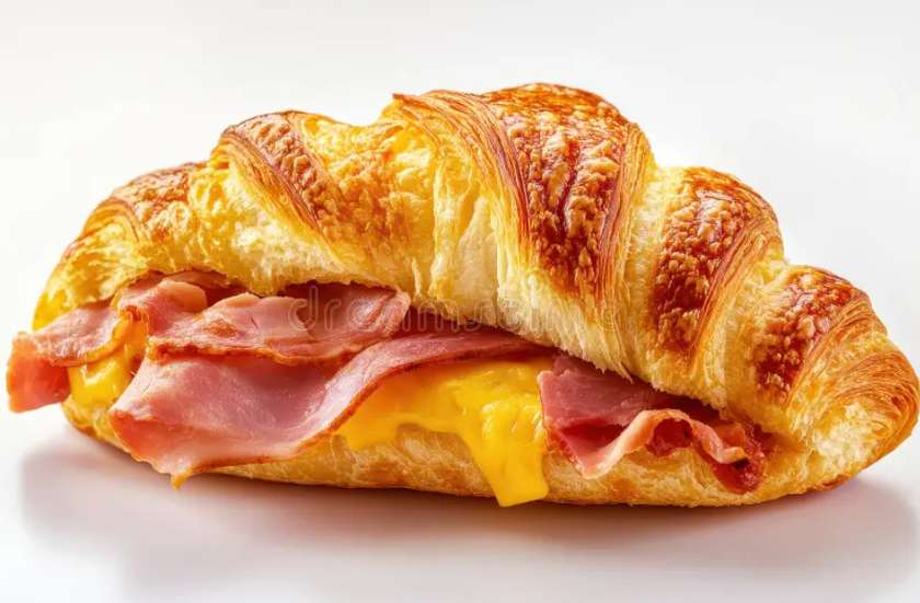 Cheese and Chicken Ham Croissant
