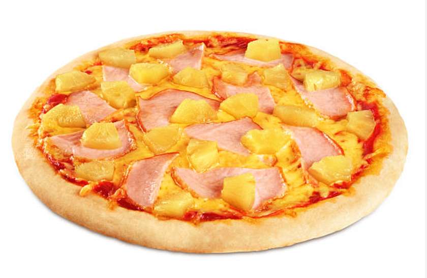Turkey Ham and Pineapple Pizza