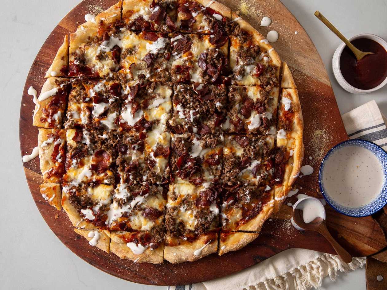 Beef and Barbecue Pizza