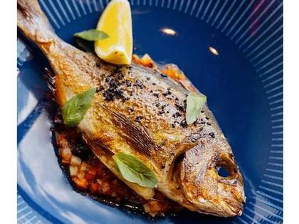 Baked Dorado with Tomato Salsa
