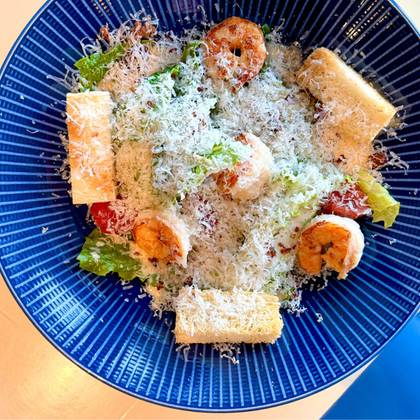 Caesar Salad with Shrimp