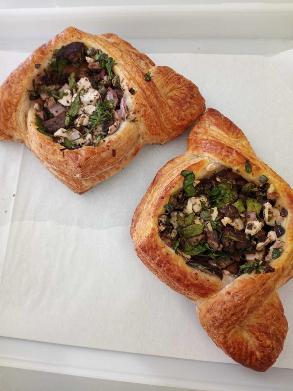 Mushroom Feta Croissant