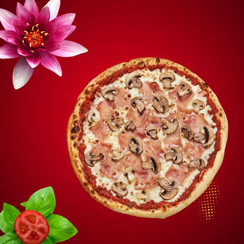 Pizza Prosciutto Funghi  32 cm