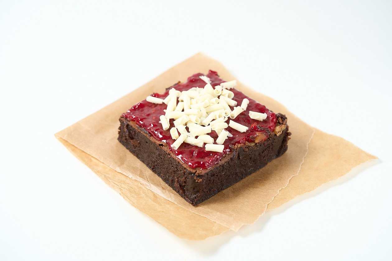 Individual Brownie with Raspberry Fudge Topping