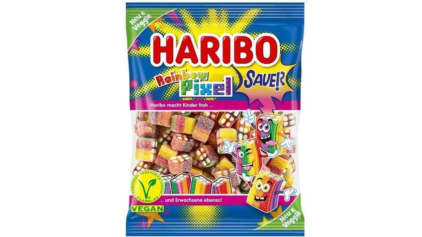 Haribo Rainbow Pixel Sauer 160g