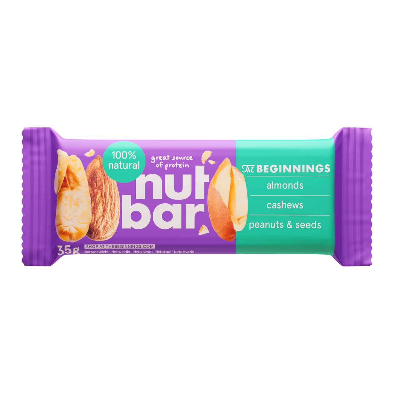 Beginnings nut and seeds bar 33g