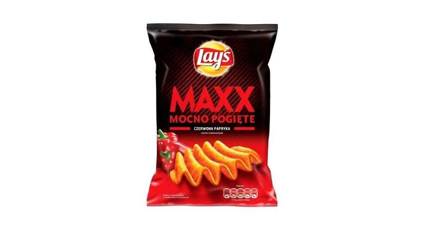 Lay's Max Papryka Mocno Karbowane 120 g