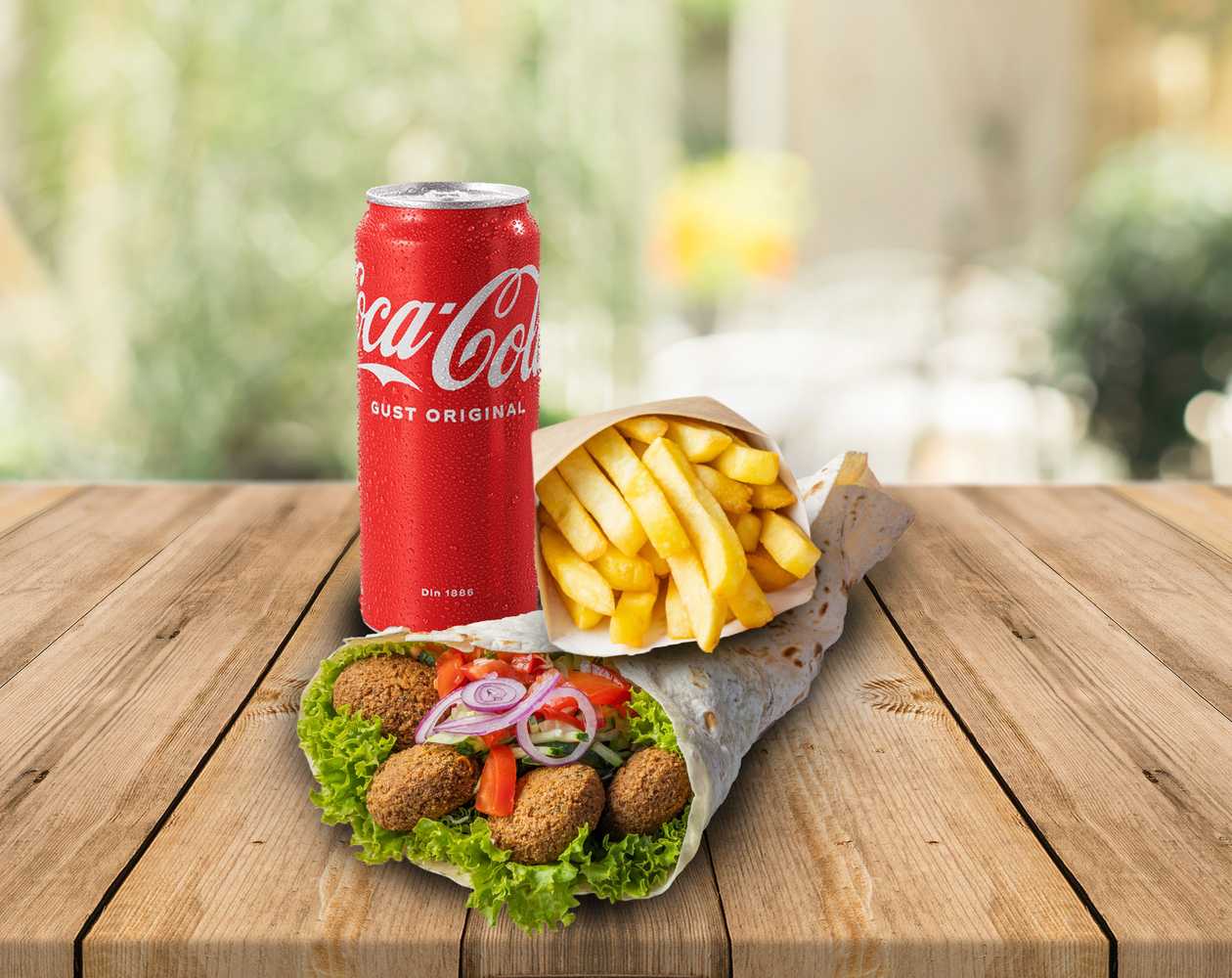 Pascha Falafel Meal Coca Cola