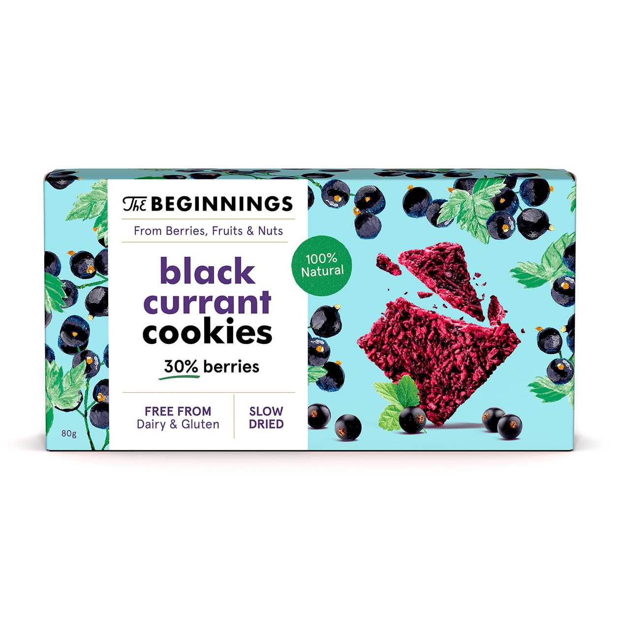 Beginnings blackcurrant biscuits 80g