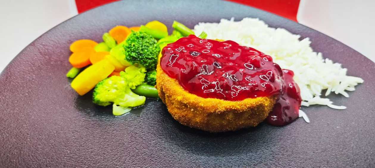 Camembert Wegetariański Panierowany z Żurawiną