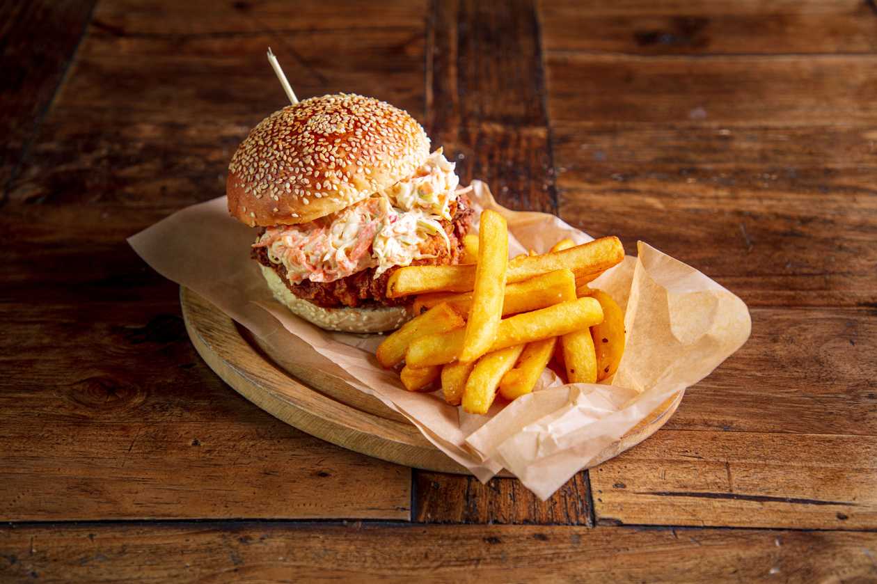 Burger and Chips
