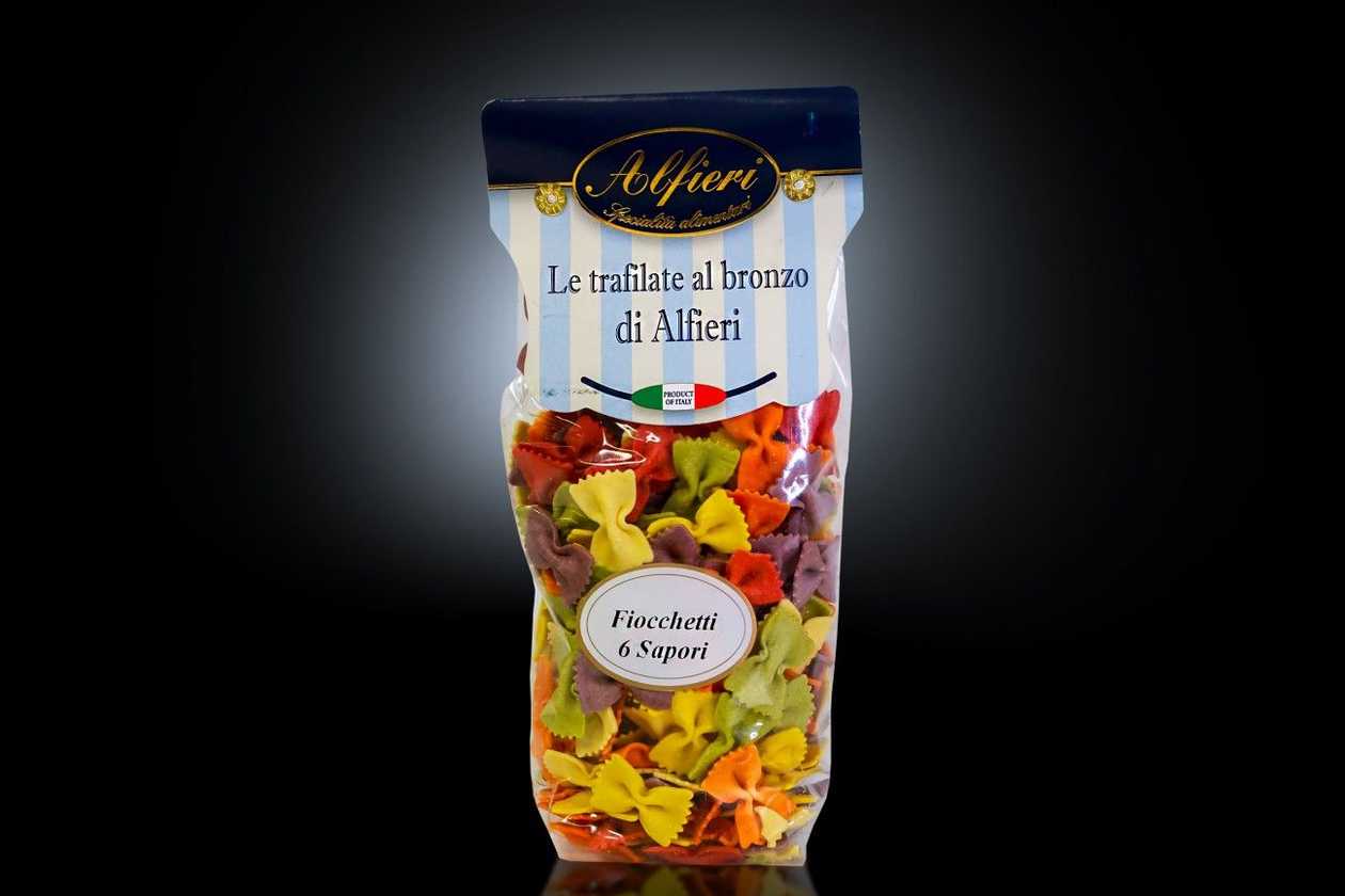 Alfieri - Pasta Trafilata Al Bronzo - Fiochetti cu 6 Arome 250g