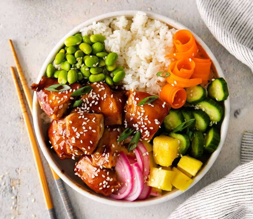 Chicken Poke Bowl