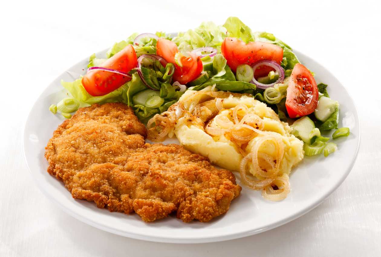 Pork Chop Kiev Style with Ham and Cheese
