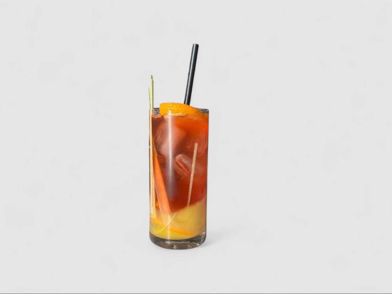 Peach, orange, lemon grass