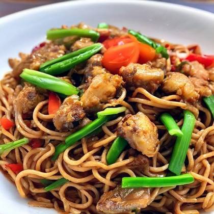 Opekané rezance s kuracím mäsom