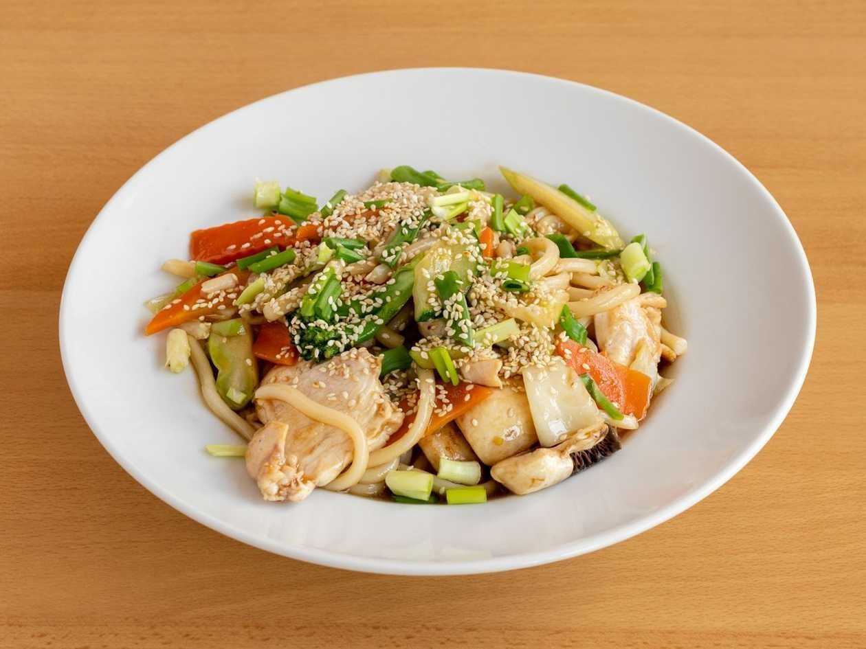 Udon s kuracím mäsom
