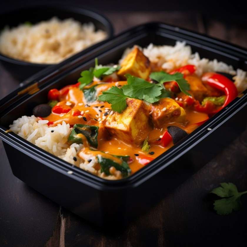 Červené curry s tofu