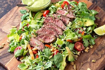 Beef Strips Salad