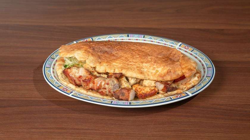 Pork Souvlaki Mix In Cypriot Pita
