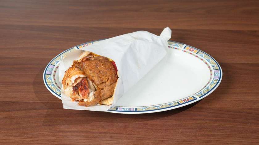 Mix Gyros In Greek Pita