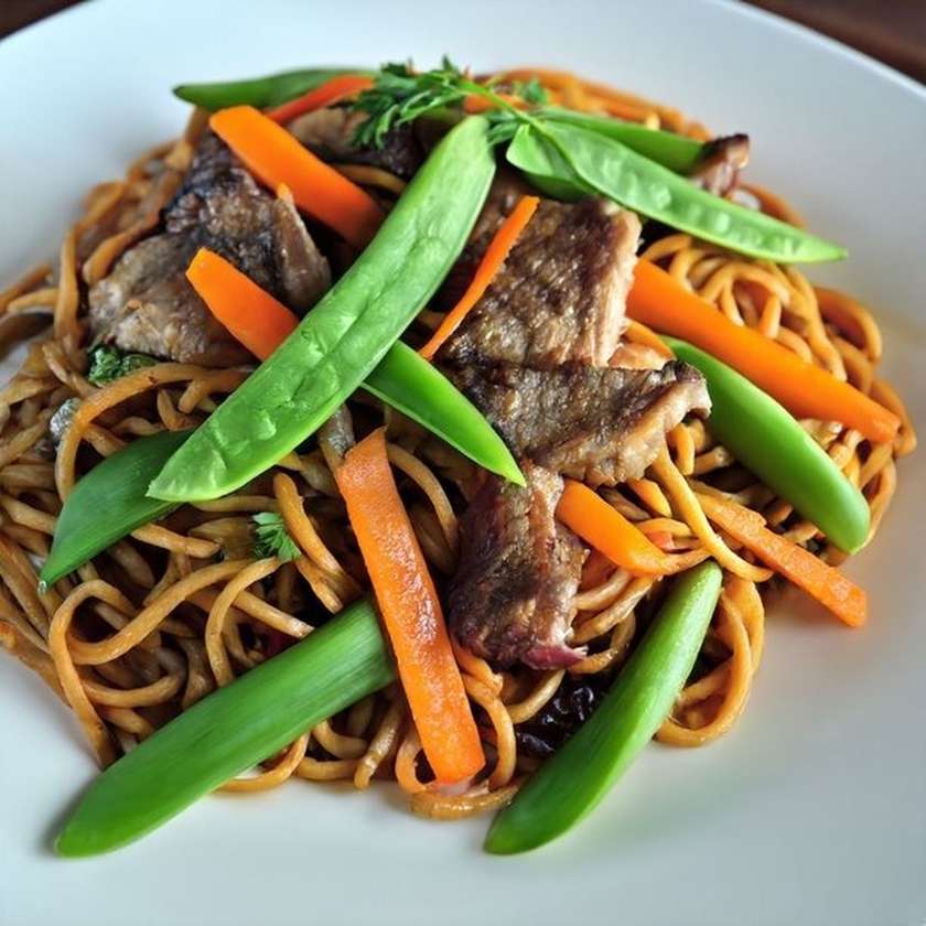 Chinese Noodles with Pork