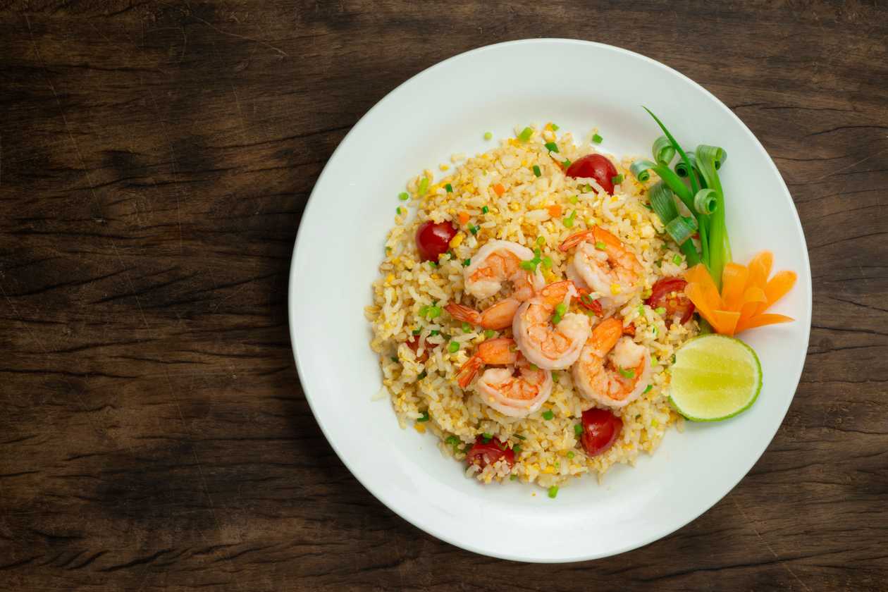 Fried Rice with Prawns