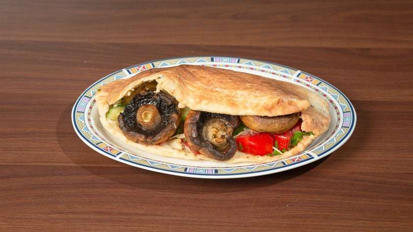 Mushrooms In Cypriot Pita