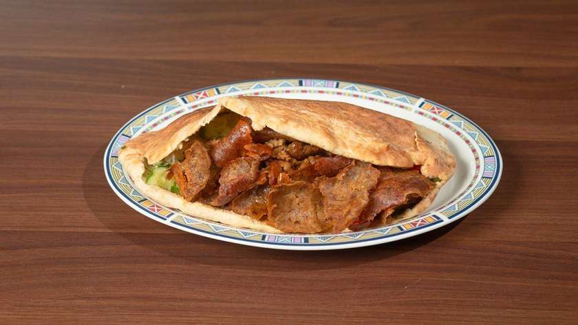 Beef Gyros In Cypriot Pita