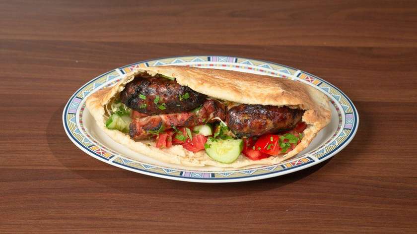 Chicken Souvlaki Mix In Cypriot Pita
