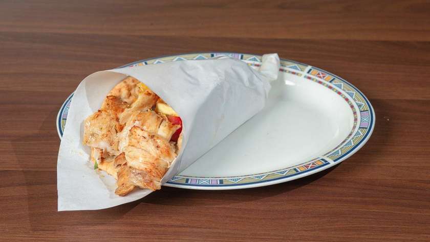 Chicken Gyros In Greek Pita