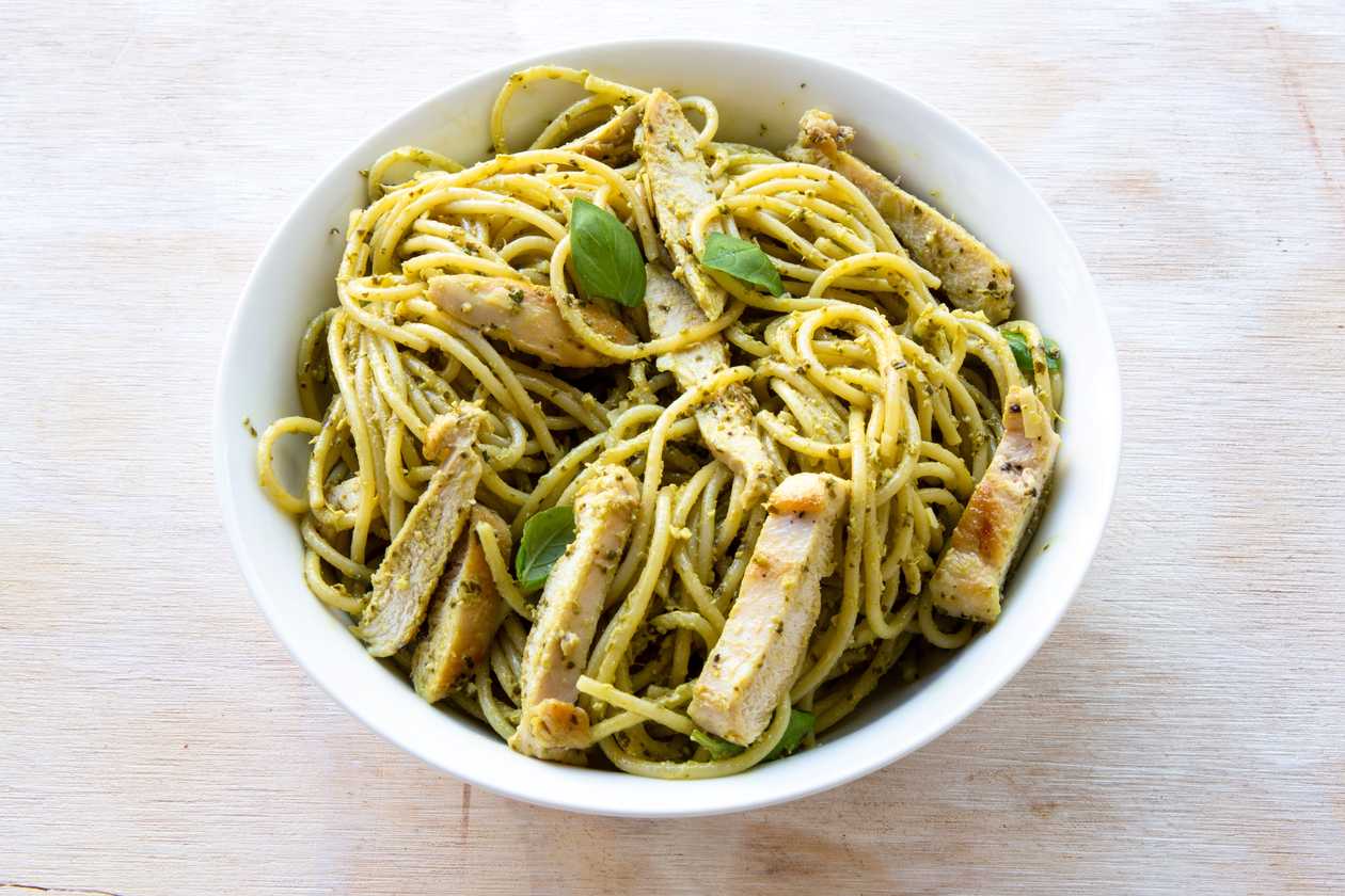 Chicken pesto pasta