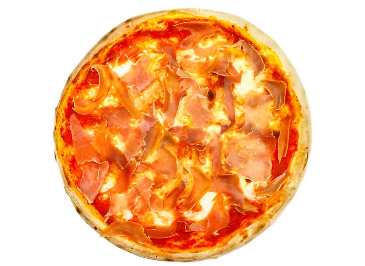Pizza prosciutto e funghi