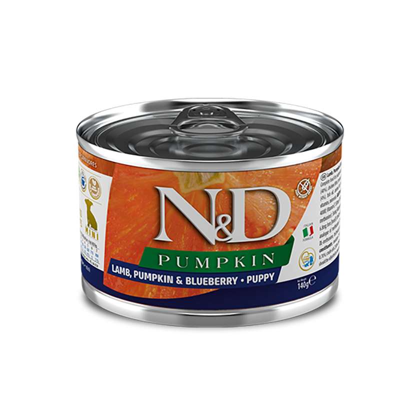 N&D DOG WET FOOD LAMB. PUMPKIN & BLUEBERRY PUPPY 140 GR