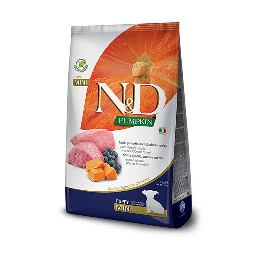 N&D DOG PUMPKIN LAMB & BLUEBERRY PUPPY MINI 2.5 KG