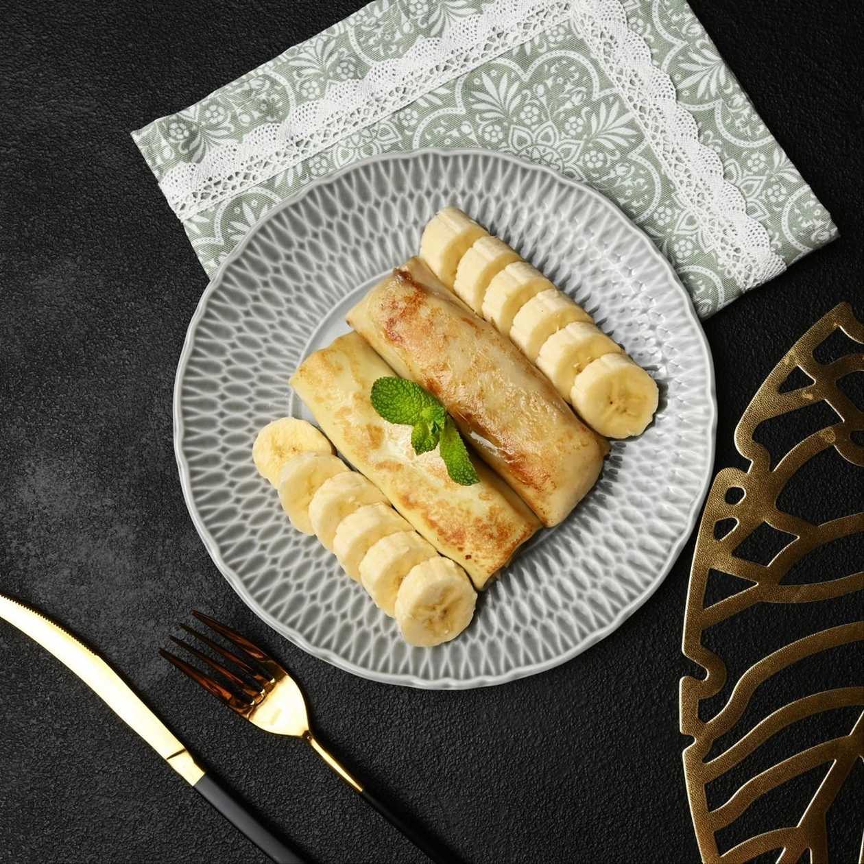 Palačinky s banánem a kondenzovaným mlékem 620g