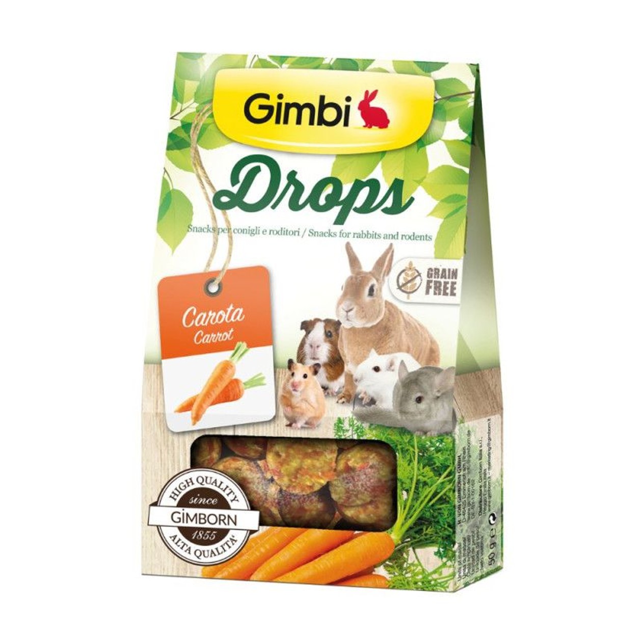 Gimbi Drops skanėstai su morkomis graužikams 50 g 0185