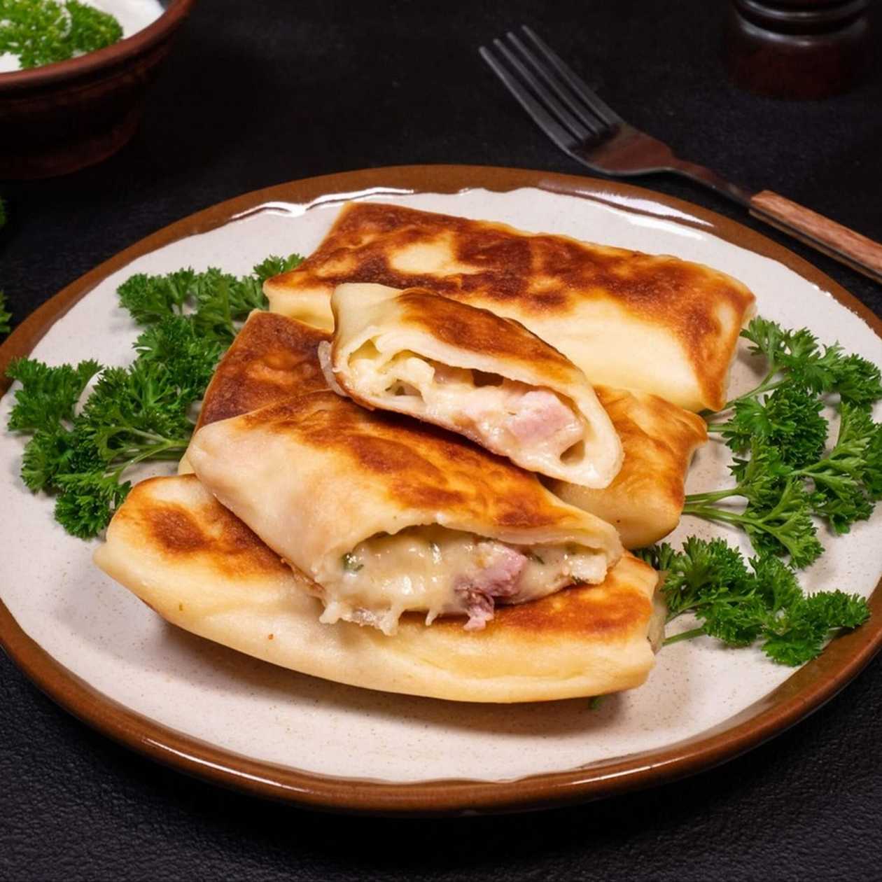Palačinky šunkou a holanským sýrem 620g