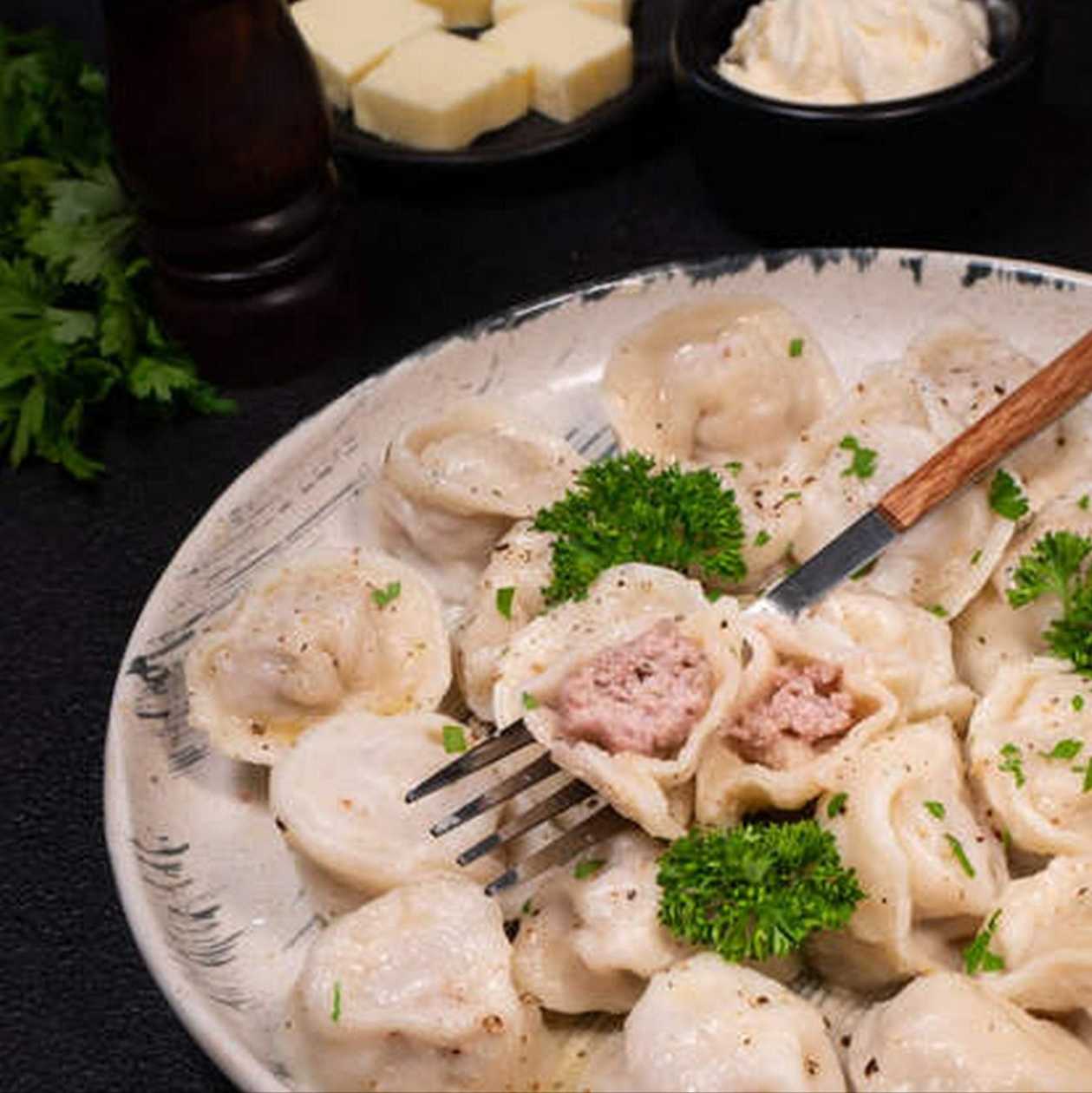 Pelmeni s vepřovým a hovězím masem 530g