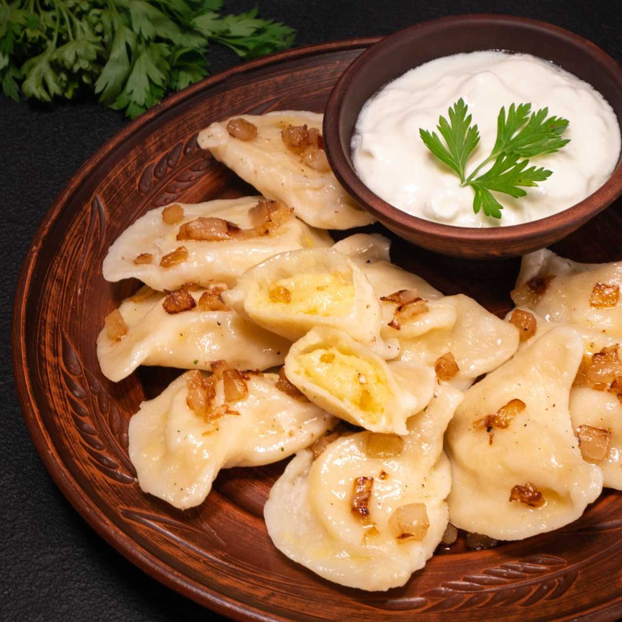 Varenyky s bramborami a škvarky 530g