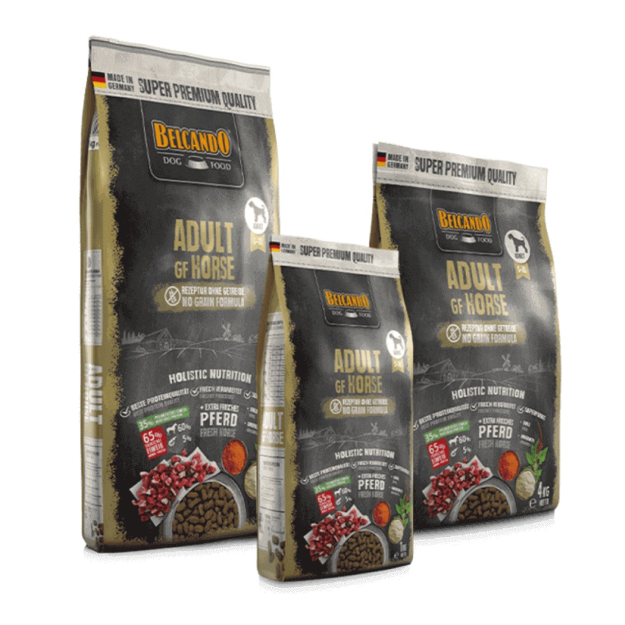 Belcando Adult Grain Free Horse begrūdis sausas maistas su arkliena šunims  4 kg 5691
