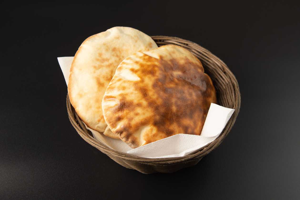 Flatbread in the oven