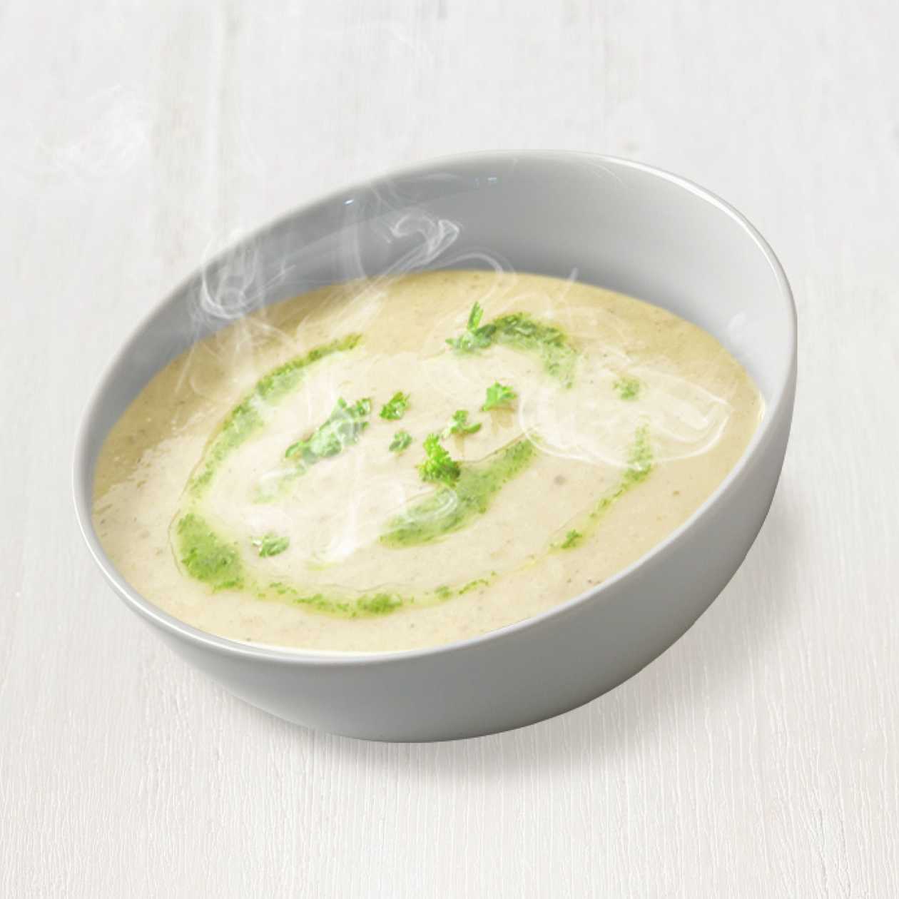 Cream of Mushroom Soup with Blue Cheese /7/
