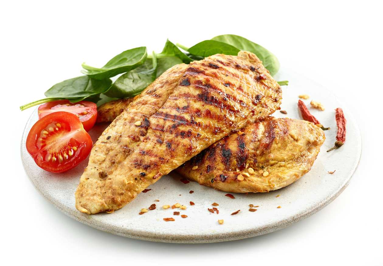 Aggiungi carne di pollo alla griglia