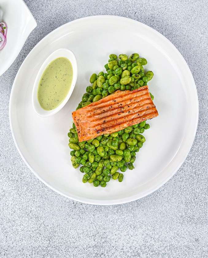 Salmon fillet steak