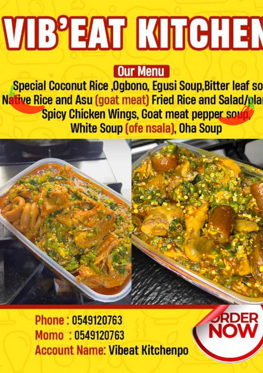 Okro Soup with Poundo or Semo
